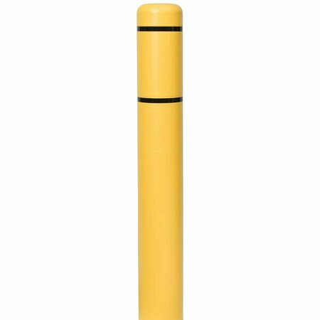 INNOPLAST BollardGard 7 1/8'' x 52'' Yellow Bollard Cover with Black Reflective Stripes BC752YBK 269BC752YBK